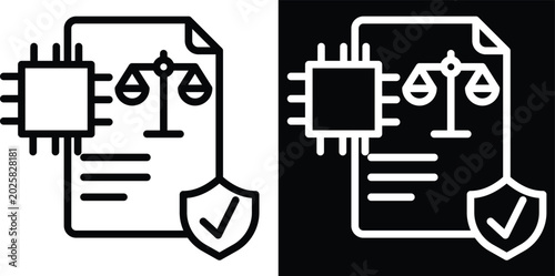 Fotografi compliance Two-tone version in black and white background