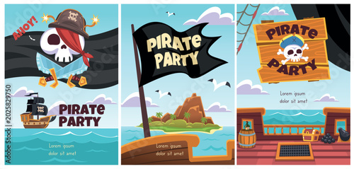 Φωτογραφία Pirate party invitation
