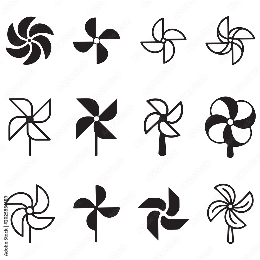 Obraz premium Pinwheel Clip Art