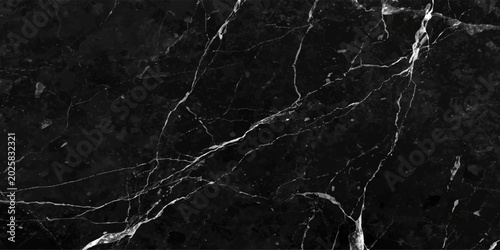 Bild auf Leinwand Dramatic dark stone slab surface with detailed organic mineral cracks for luxury