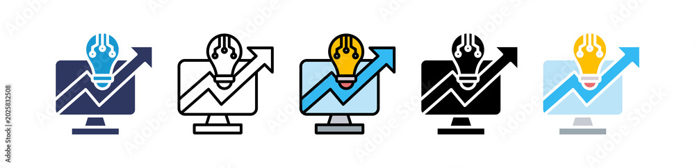 Fotografie Future Trends multiple icon