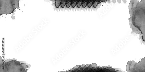 Tableau sur toile Deep solid black background texture minimalist dark obsidian surface abstract ni