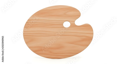 Wooden Pac-Man Puzzle Piece with Hole for Game Design.
