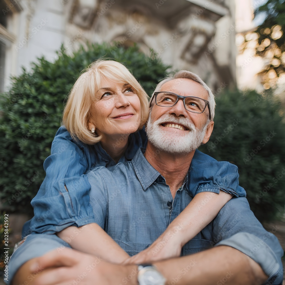 Fototapeta premium happy senior couple