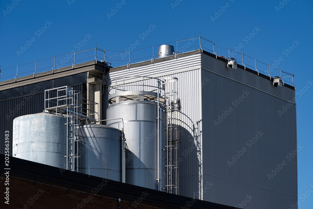 Obraz premium A dairy products industrial plant