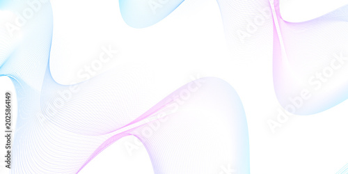 Konstfotografi White wave curve lines banner background design