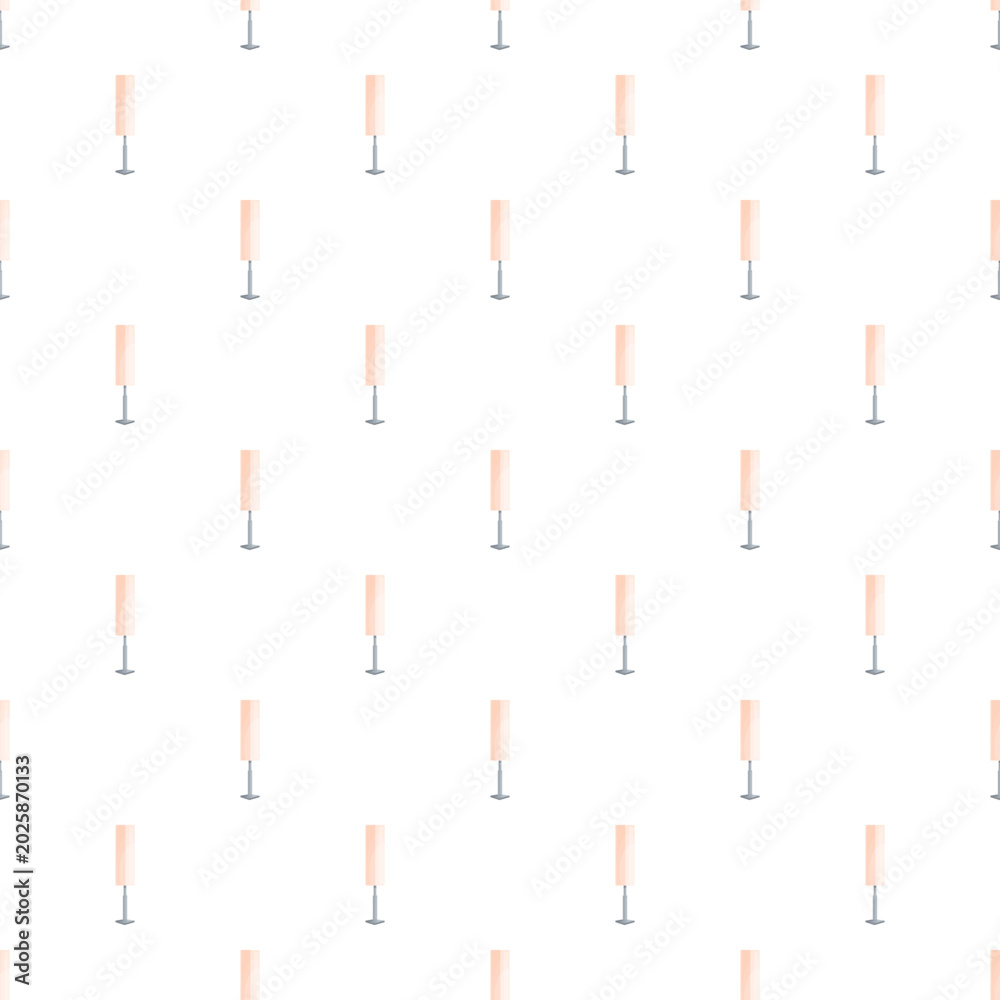 Fototapeta premium Floor lamps feature a repeating pattern on a white background, creating an abstract design