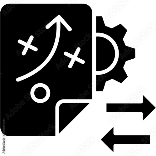 Scenario Planning glyph icon