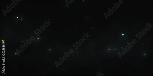 Tableau sur toile The vast universe with countless stars, a dark cosmic background, deep space