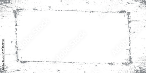 Tableau sur toile Distressed rectangular frame with grunge texture overlay textured border rough e