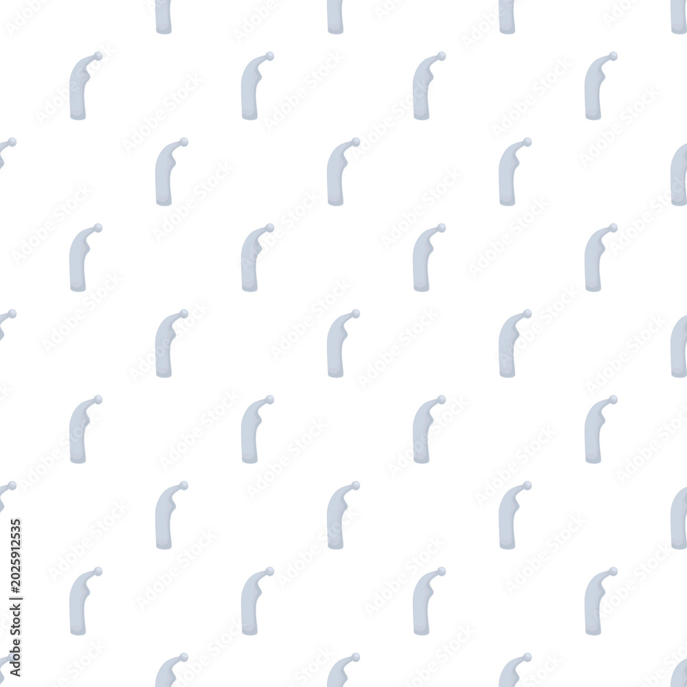 Φωτογραφία Repeating light blue nightcaps forming a seamless pattern on a white background