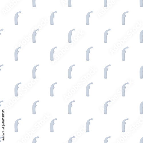 Fotografi Repeating light blue nightcaps forming a seamless pattern on a white background