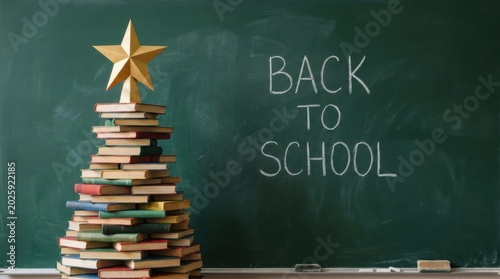 Back to School Book Tree Design