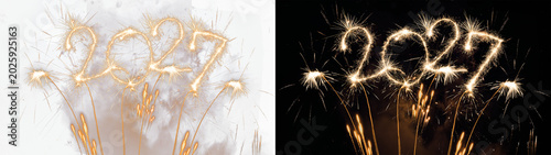 Canvas Print new year's eve, silvester, new year, celebration greeting card, new year card -