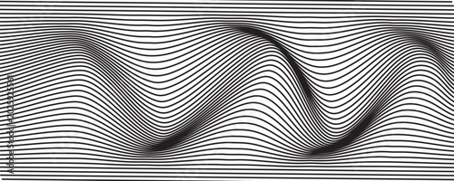 Quadro em tela Editable stroke line