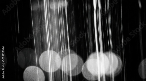Abstract Black and White Light Streaks