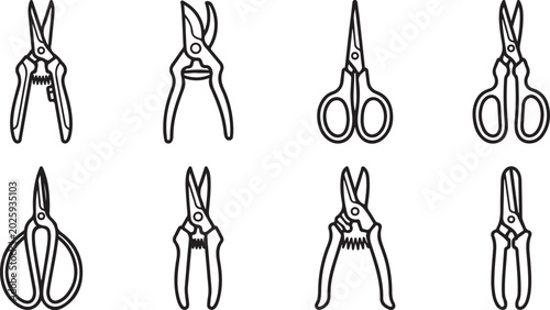 Photos Black and white vector icons set of chairs and sofas Vector