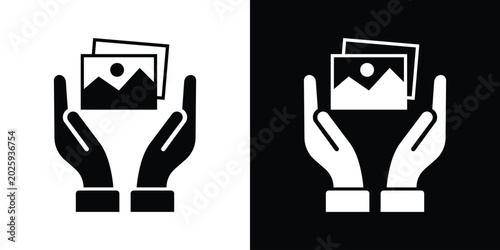 Quadro su tela Digital asset protection and media copyright icon
