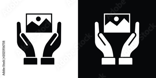 Foto Digital asset protection and media copyright icon