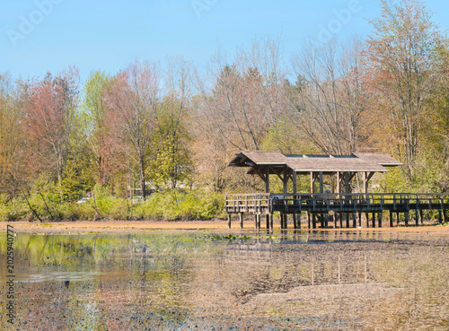 Fishtrap Creek Park during a spring season in Abbotsford, British Columbia, Canada