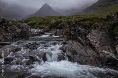 Scenic landscape on the Isle of Skye