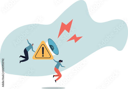 Photos Attention message announcement, important communication or advertisement, beware warning, careful symbol or urgent notification