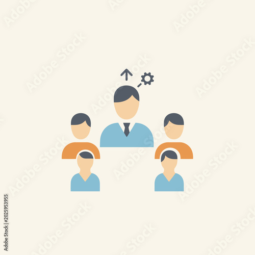 Business Team Leadership Concept Illustration.