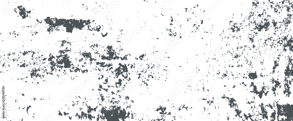 Fototapeta premium Dark gray grunge texture with distressed speckles on white background
