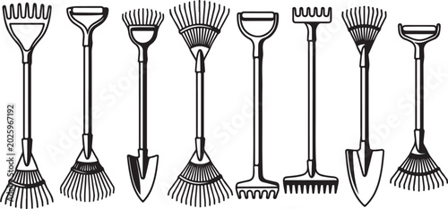 Fotografie Set of vintage brass candlesticks and candle holders vector illustration Vector