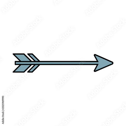 arrow icon hand drawn style teal and black
