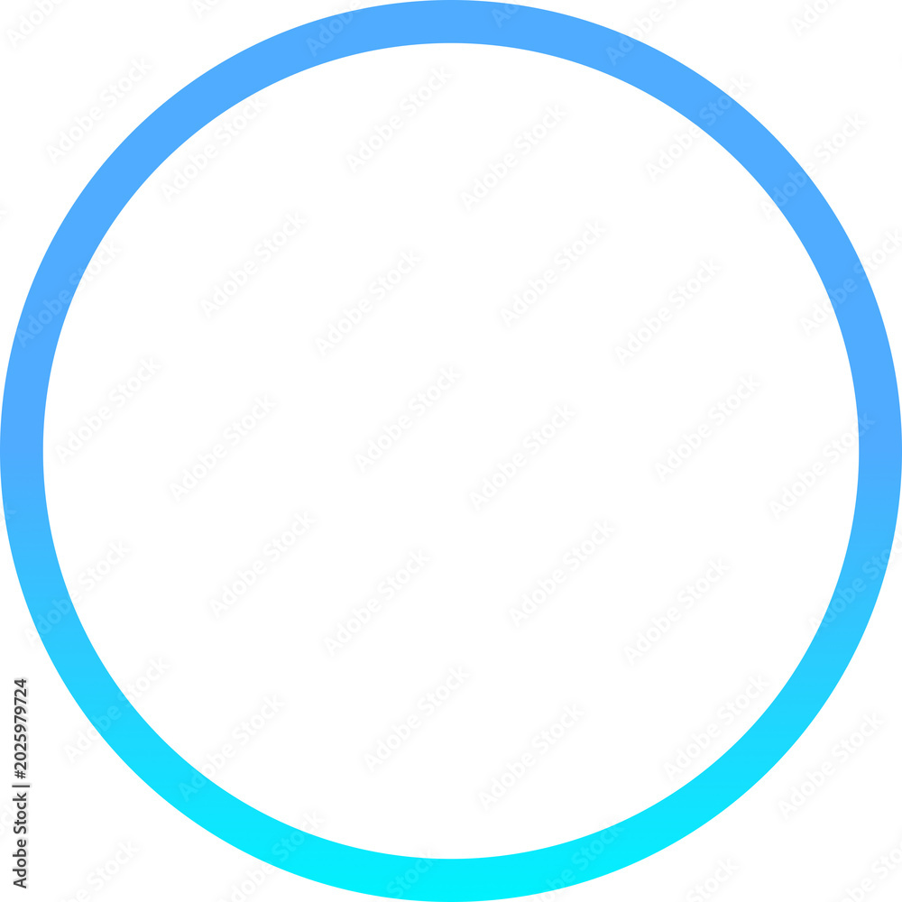 Obraz premium Modern circular UI element with blue gradient ring