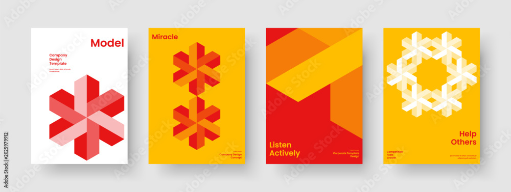 Fototapeta premium Modern Book Cover Design. Abstract Report Layout. Geometric Poster Template. Banner. Background. Flyer. Business Presentation. Brochure. Brand Identity. Advertising. Leaflet. Catalog. Newsletter