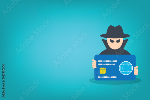 Credit Card Fraud And Online Payment Scam Cybercrime Vector Illustration