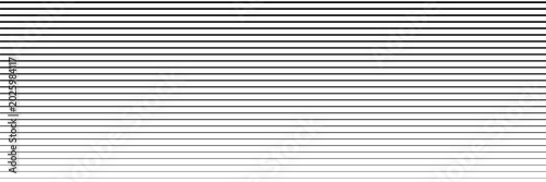 Schilderij op canvas Minimalistic set with black line thickness on halftone white background