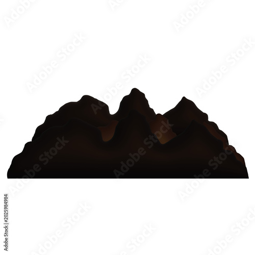 mountain landscape vector illustration