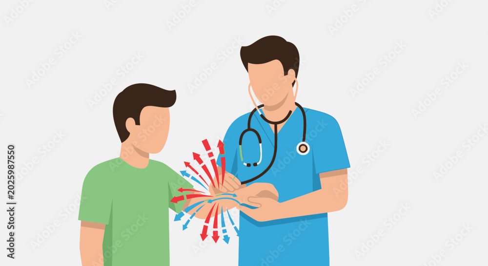 Obraz premium Doctor Explaining Health to Patient.