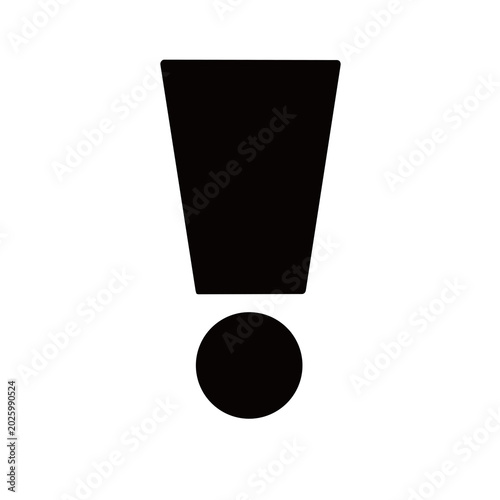 Foto Black exclamation mark sign