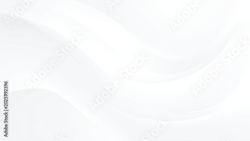 Fotografía Abstract white wavy background with smooth curves and light gradients modern des