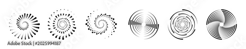 Принти на полотні Modern abstract halftone circle background with dotted geometric frame and vector design elements for branding and UI kits