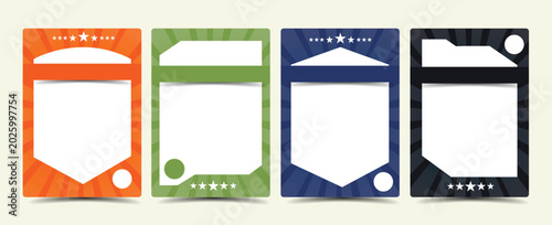 Canvastavla Sport player trading card frame border
