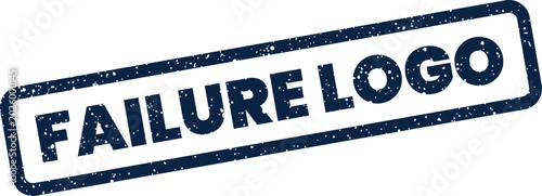Quadro su tela Distressed rubber stamp impression for a failure logo representing a brand issue