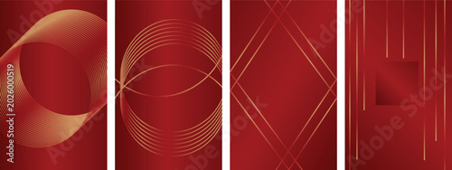 Red Luxury Geometric Gradient Background Vector.red background, luxury red, abstract gradient, geometric wallpaper, premium background