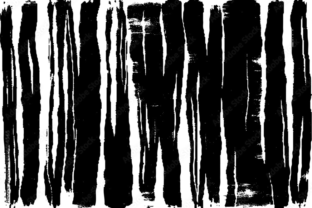 Fototapeta premium Abstract Black and White Grunge Stripes Vector Background Distressed Brush Stroke Pattern Texture Illustration with Rough Ink Lines Vintage Monochrome Design for Posters, Wallpapers.