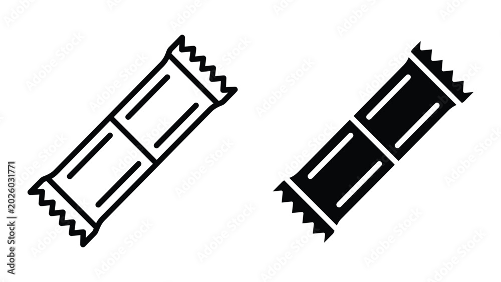 Fototapeta premium Black and white interlocking brackets vector icon