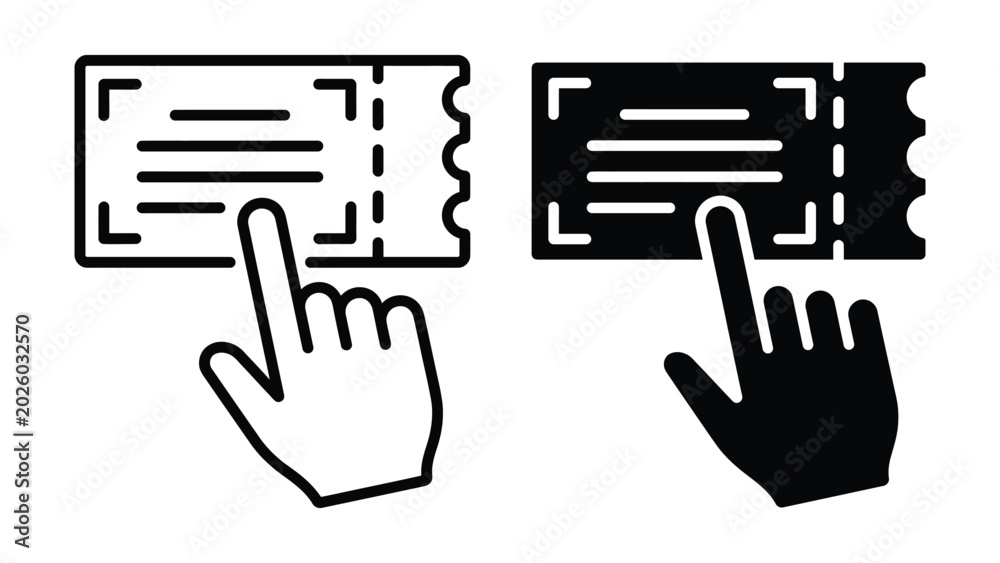 Fototapeta premium Hand interacting with digital interface options