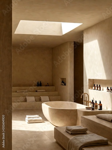 Luxury Wellness Spa Interiors and Minimalist Self Care Still Life Collection