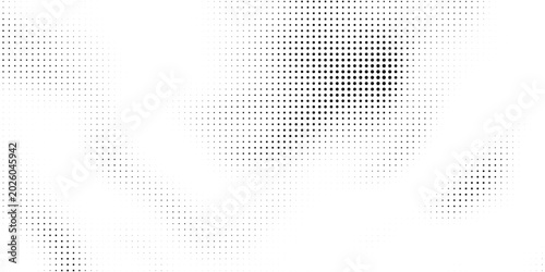 Canvas Print Abstract gradient halftone wave dotted textured pattern