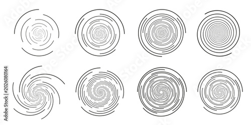 Canvas Print Concentric circles appear in a grid of spiral ring patterns across the image Vec