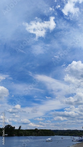 clouds over the sea