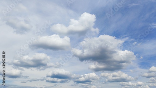 blue sky with clouds